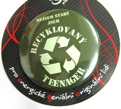 Ozdobná placka - Recyklovaný teenager