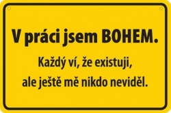 Cedulka - V PRÁCI BOHEM