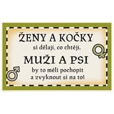 Cedulka - Ženy a kočky