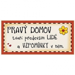 Cedulka - PRAVÝ DOMOV