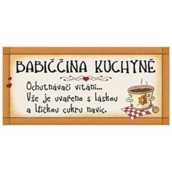 Cedulka - BABIČČINA KUCHYNĚ